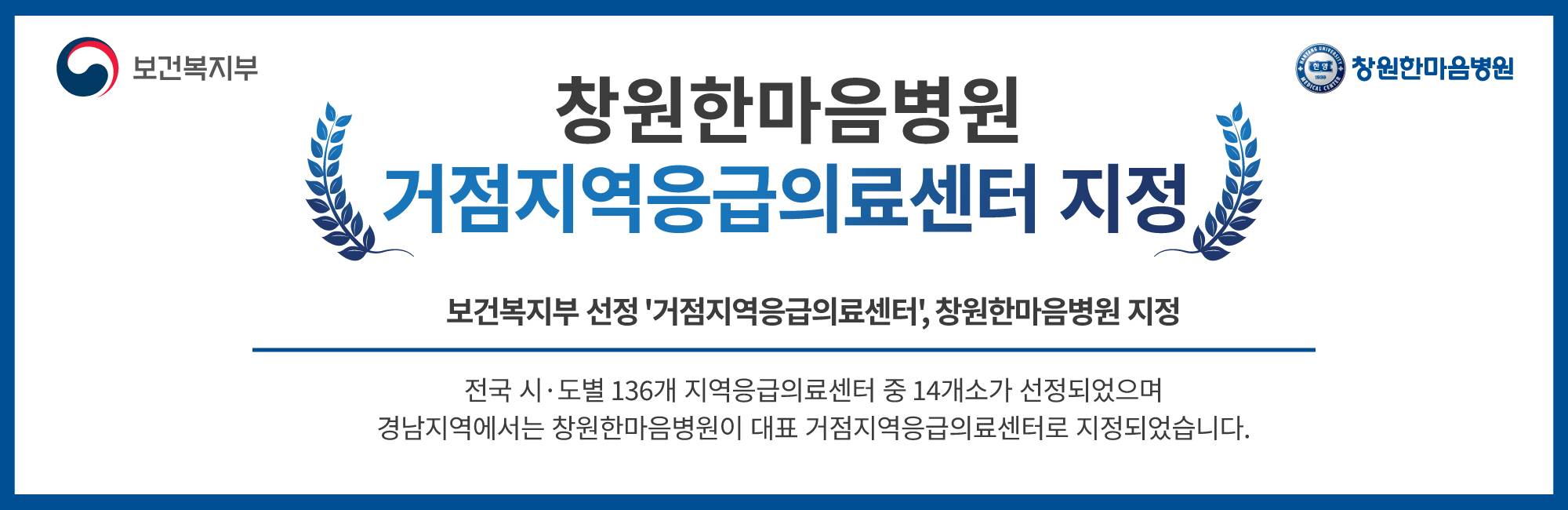 거점지역응급의료센터 지정